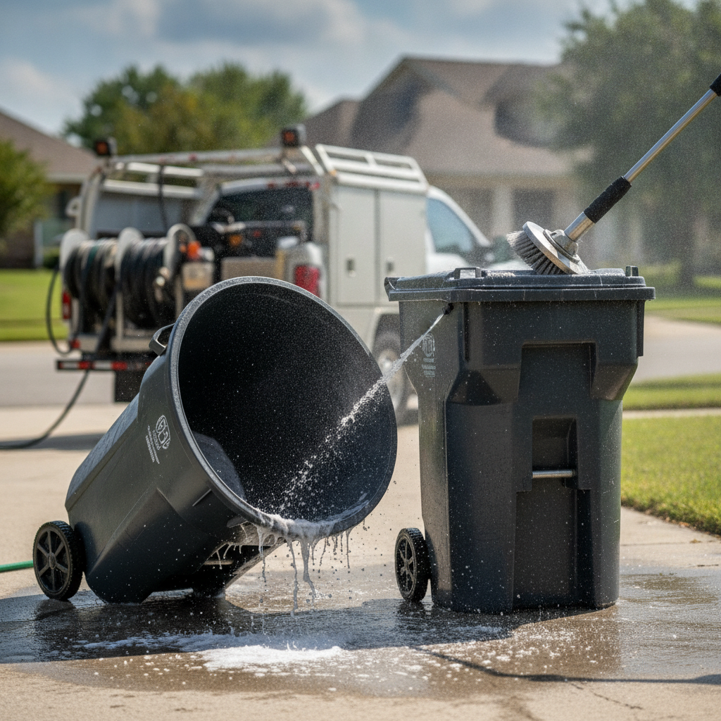 Trash Bin Cleaning - no people or no text