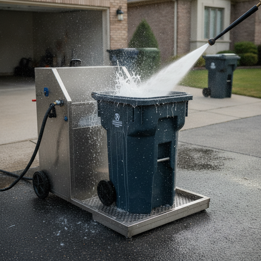 Trash Bin Cleaning - no people or no text